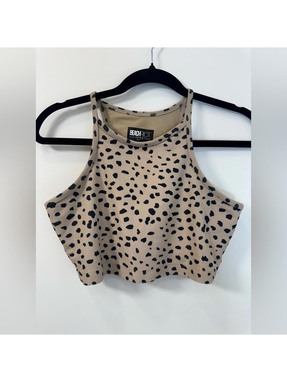 Beach Riot Anna Ribbed Tank - Leopard Spot - Picture 3 of 9